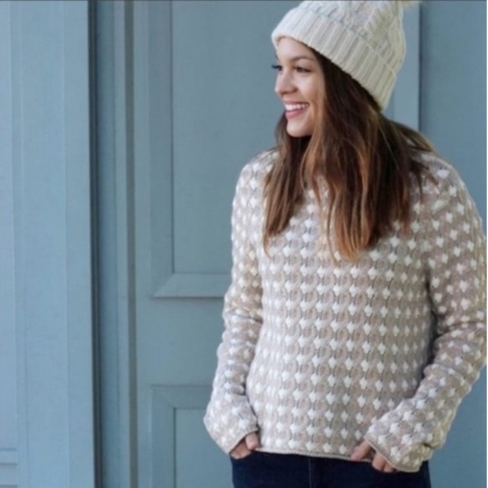 Anthropologie Sleeping On Snow Popcorn Sweater